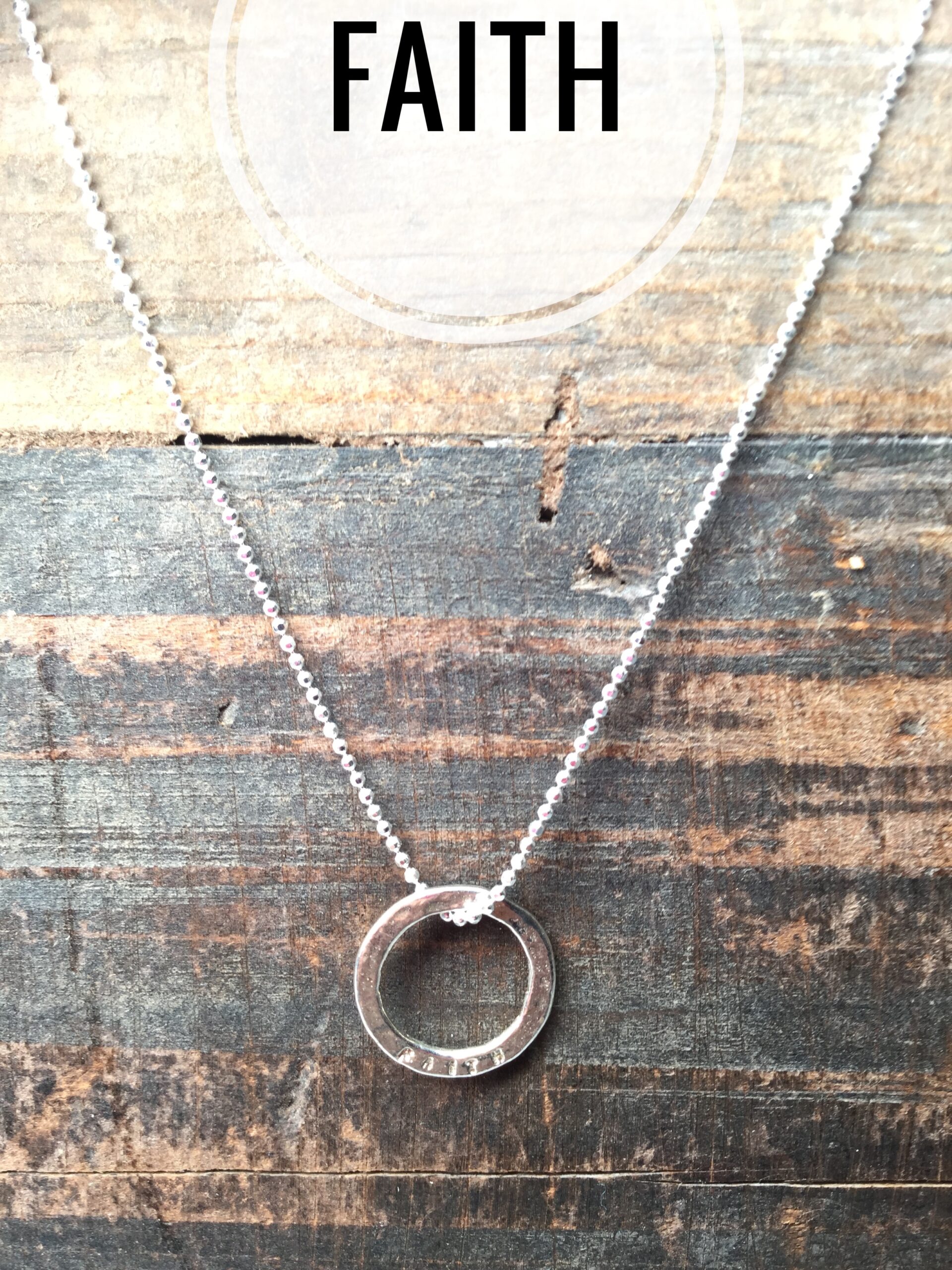 Sterling Silver Necklace Charms, Marlene Hounam: Faith