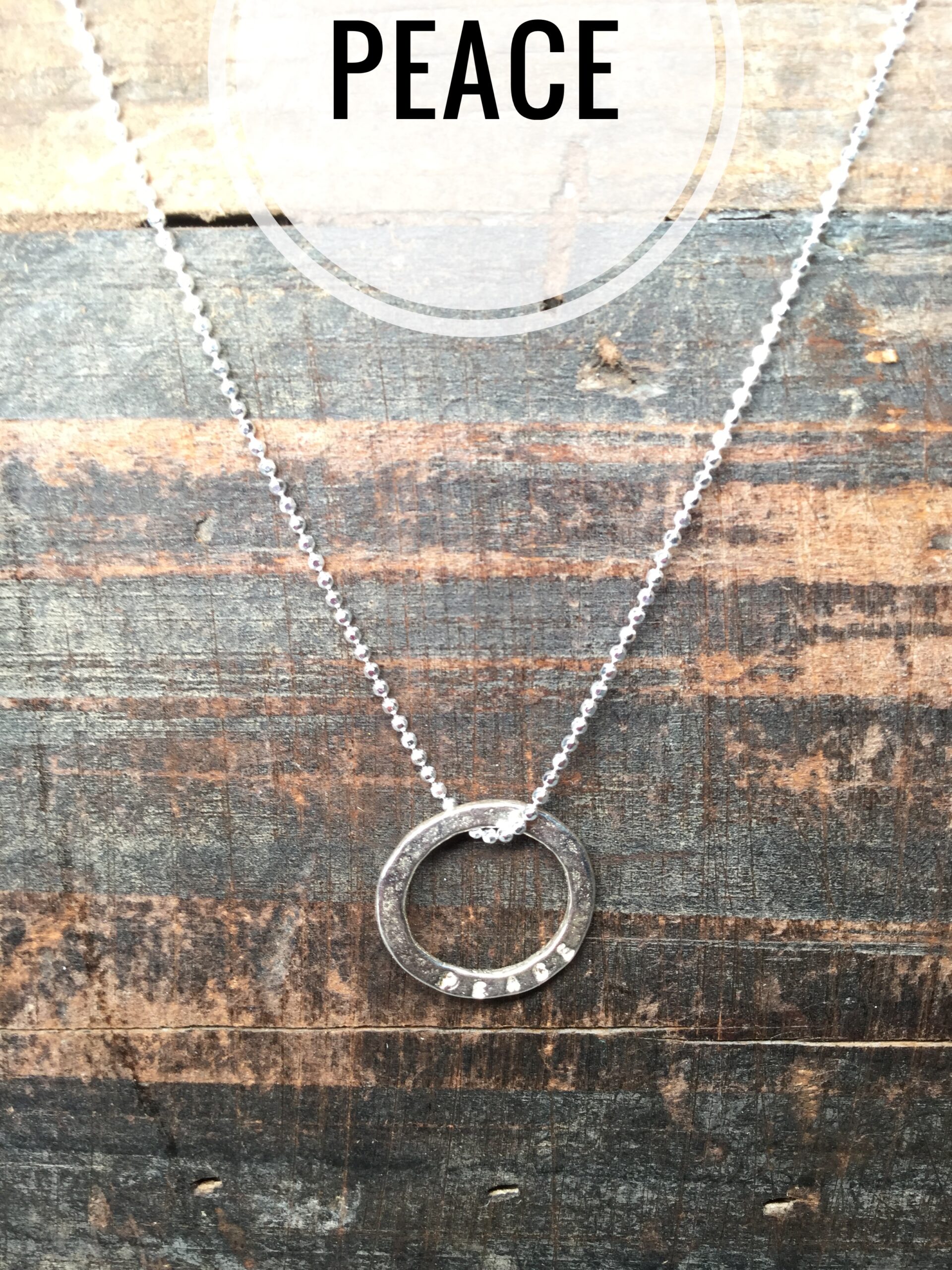 Sterling Silver Necklace Charms, Marlene Hounam: Peace