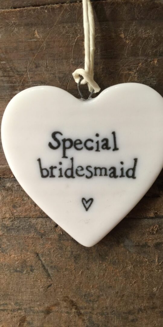 East of India Heart 'Special Bridesmaid'
