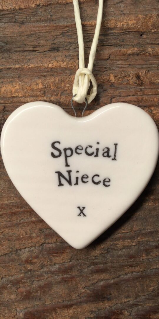 East of India Heart 'Special Niece'