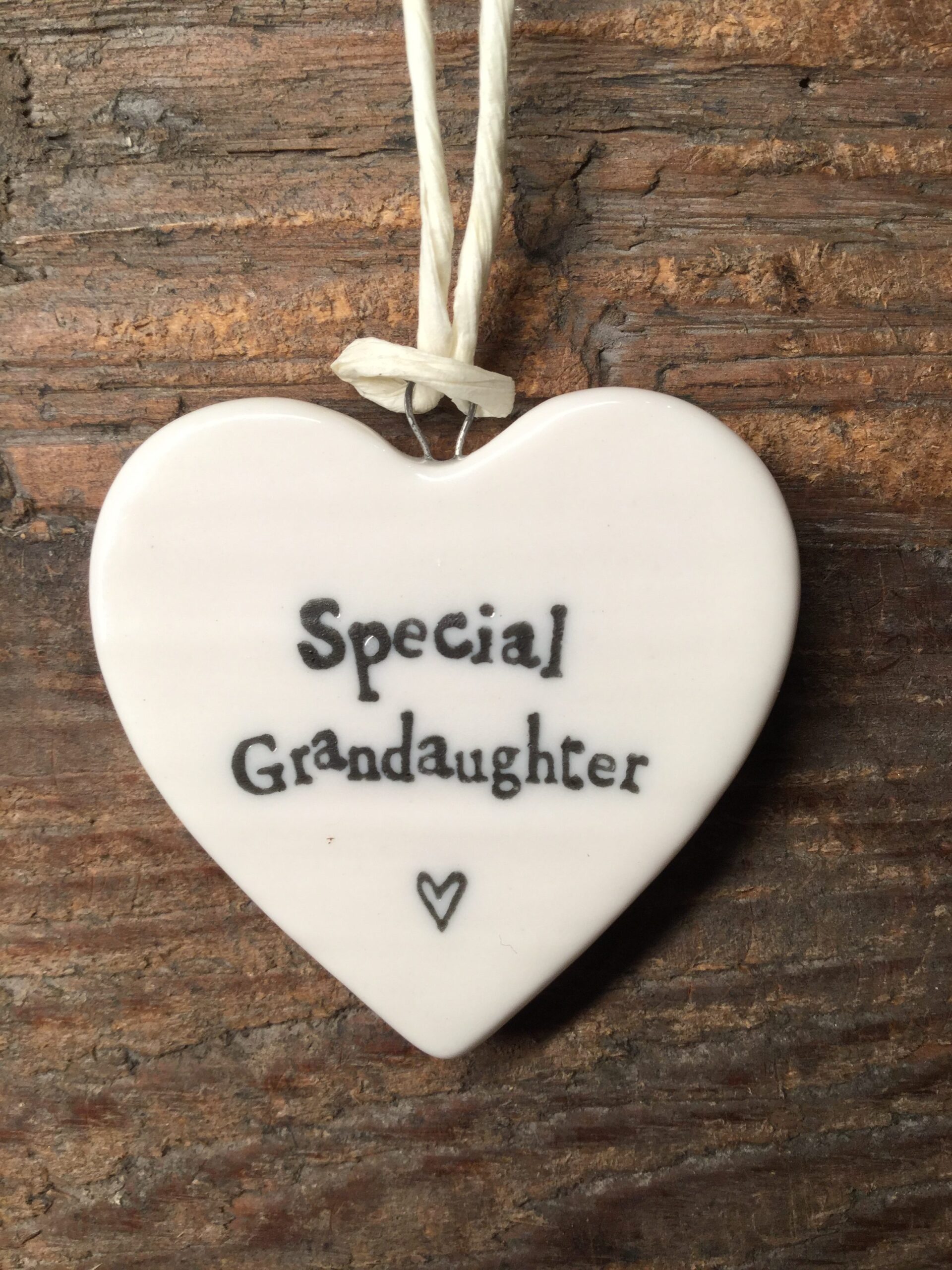 East of India Heart 'Special Grandaughter'