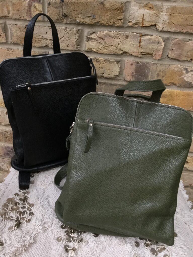 Jamie-Soft-Leather-Rucksack-Khaki-Black