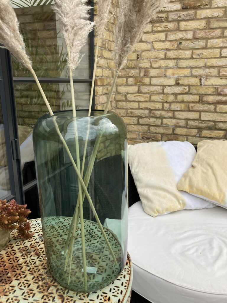 Green Glass Vase