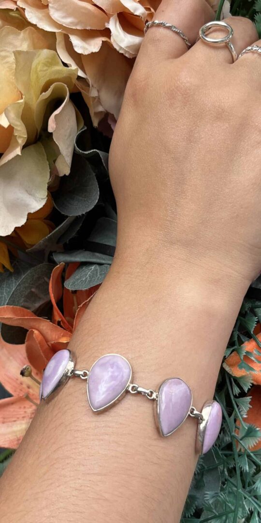 Phosphosiderite Sterling Silver Bracelet