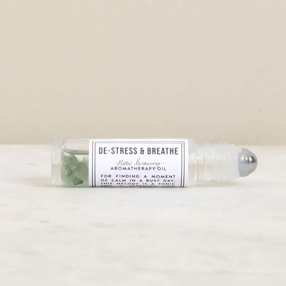 Crystal Infused Roll On De-Stress & Breathe