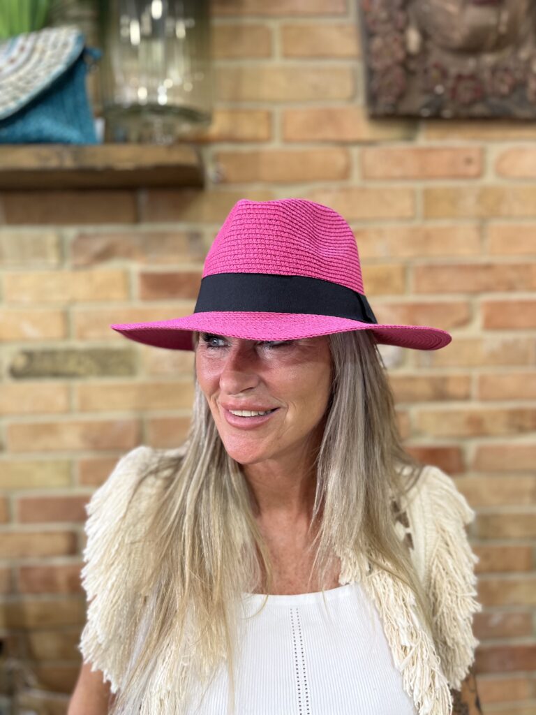 Venice Panama hat Fuchsia