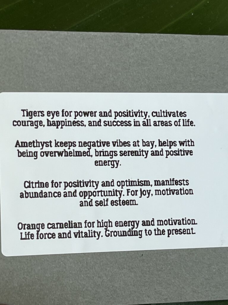 Healing Crystal Hoop Necklace Positivity