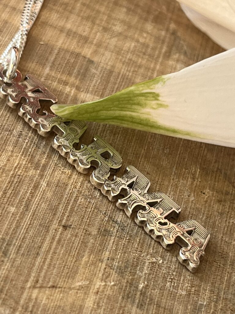 Karma Silver Necklace