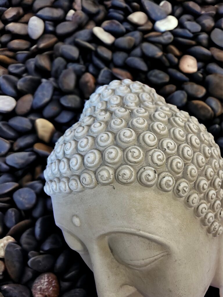 Clay Buddha Half Head