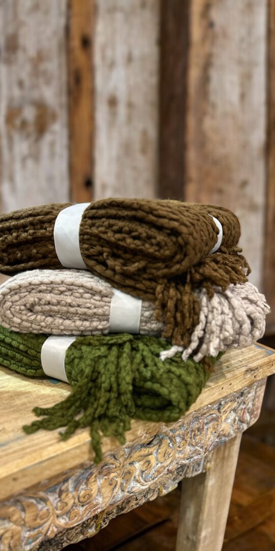 Brixton Throw in three colours.