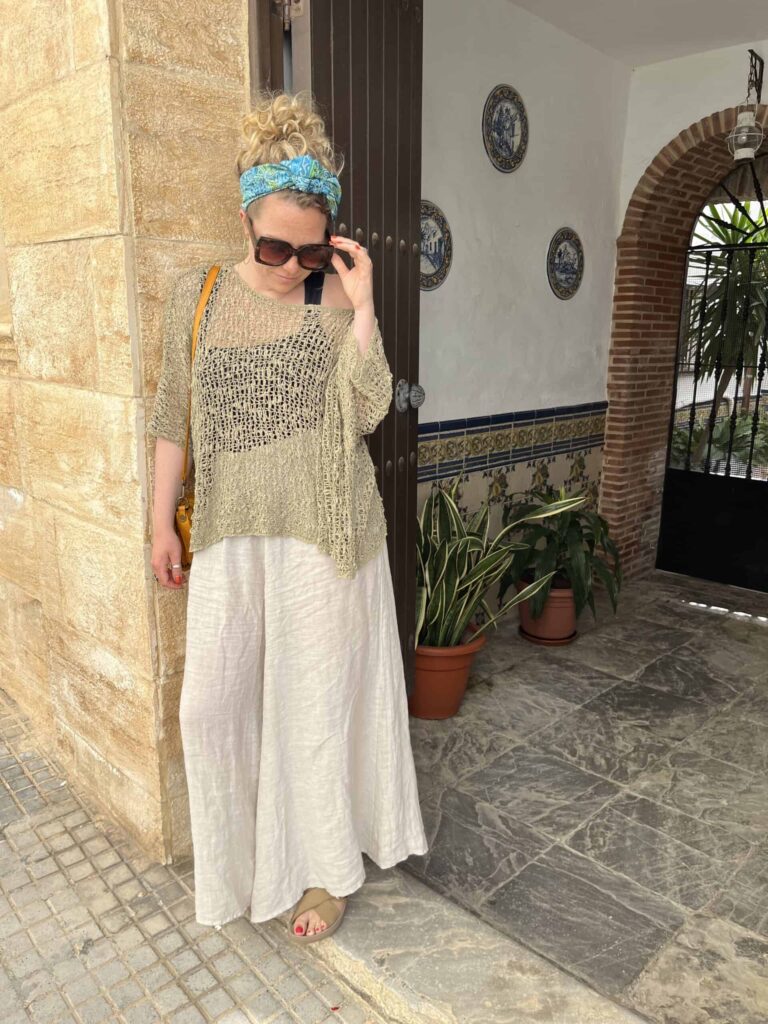 Annie wide leg palazzo pants stone