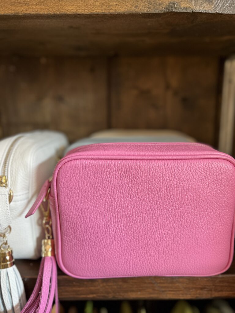 Lucy leather bag. Bubblegum.