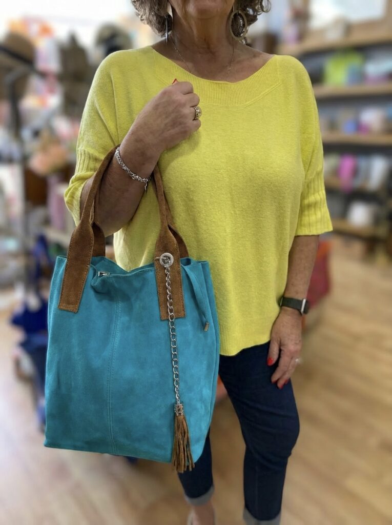 Suzanna Suede Tote Bag - Three colours