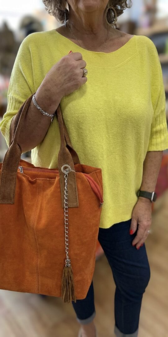 Suzanna Suede Tote Bag - Three colours