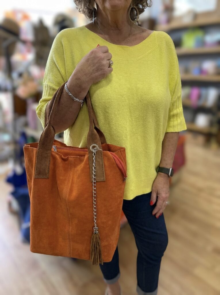 Suzanna Suede Tote Bag - Three colours