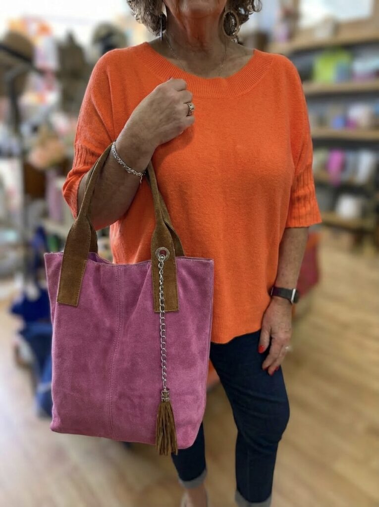 Suzanna Suede Tote Bag - Three colours