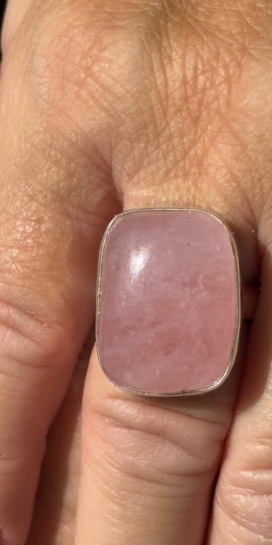 Morganite sterling Silver Ring