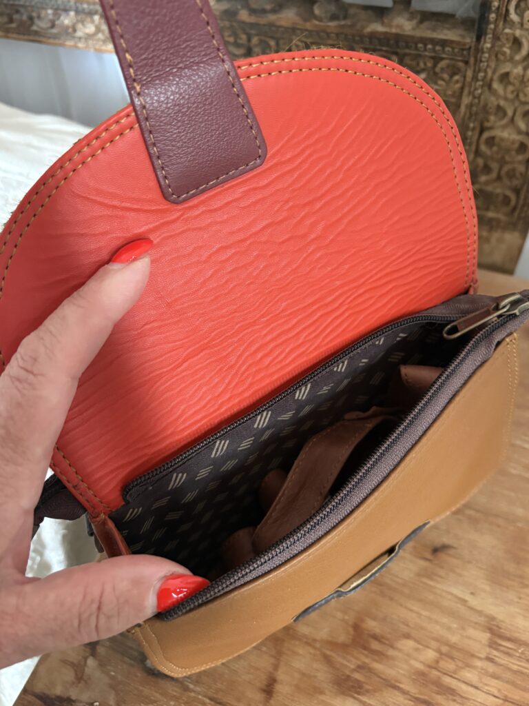 Tariffa Reversible Leather Bag