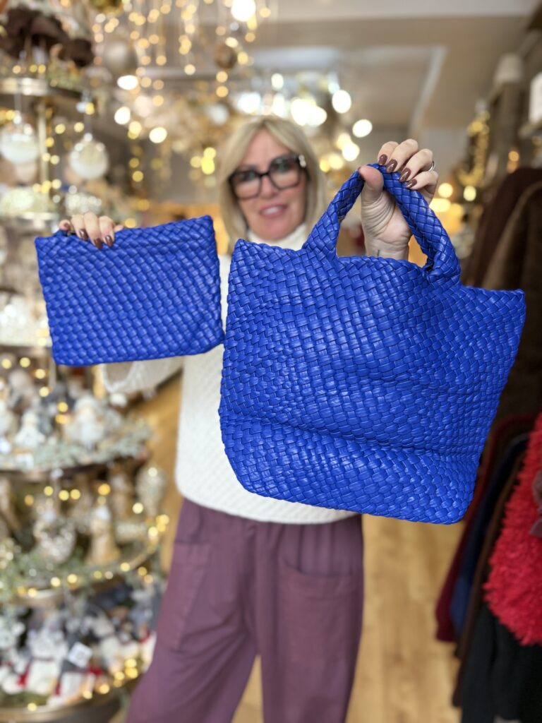 Vegan Hand Knit Bag Duo