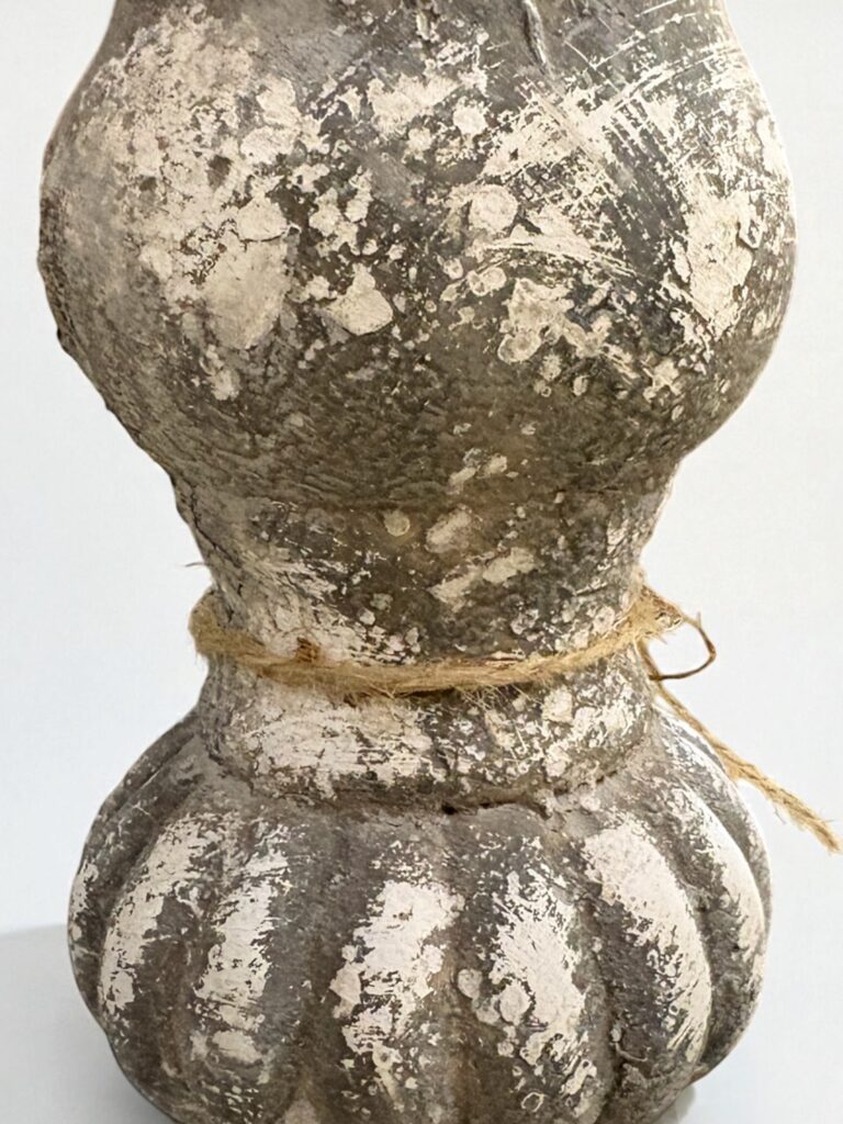 Ivy candlestick. Heavy stone.
