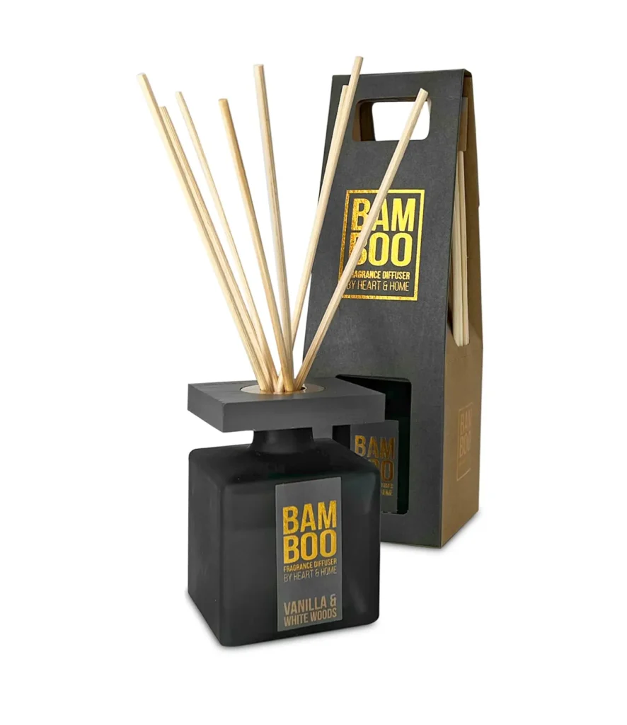 Bamboo Fragrance Diffuser | Vanilla & White Woods