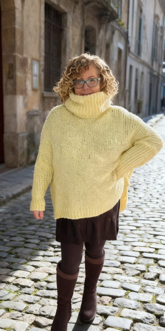 Elle Boucle Jumper lemon