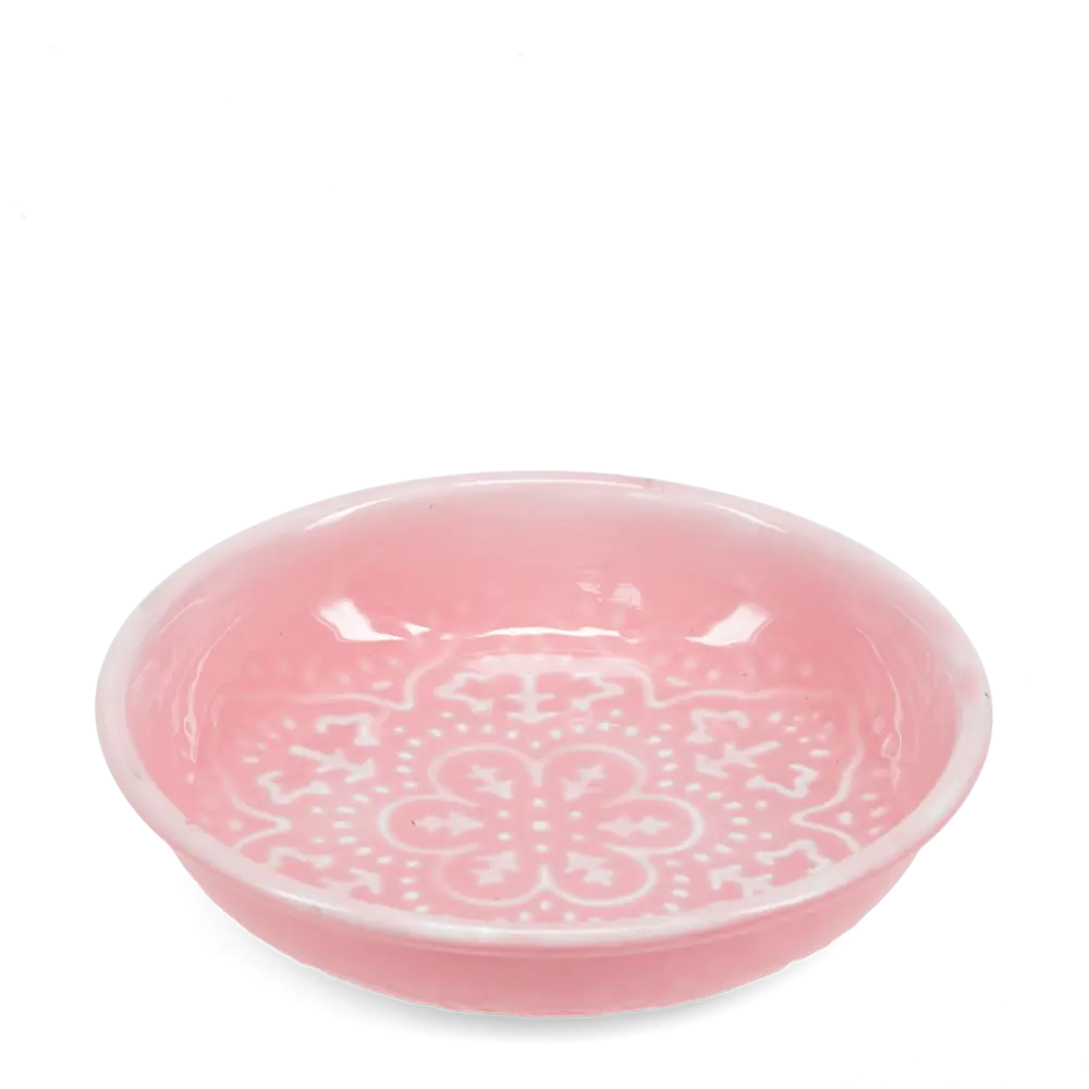 Lola Trinket dish. Enamel. 10 cm. Blush.