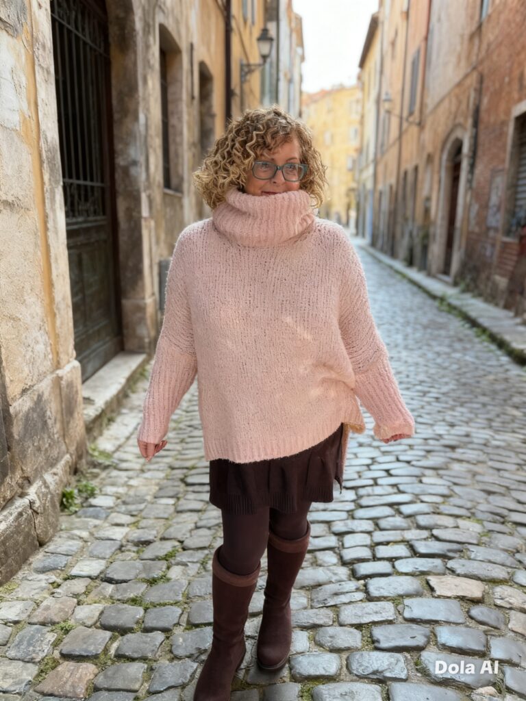 Elle Boucle Jumper Tangerine