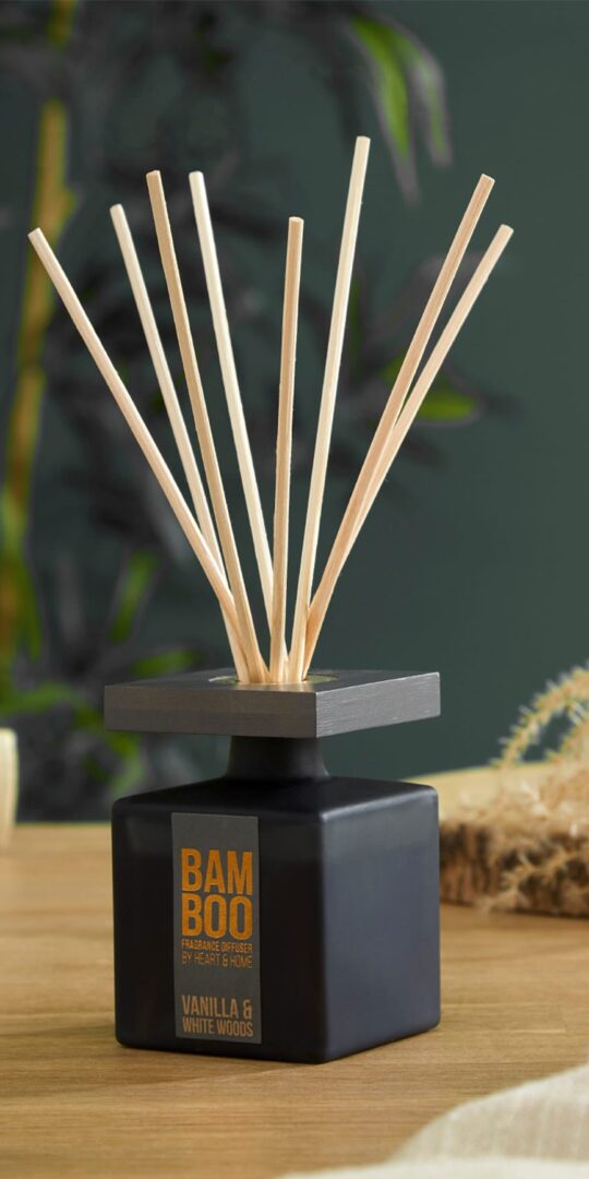 Bamboo Fragrance Diffuser | Vanilla & White Woods
