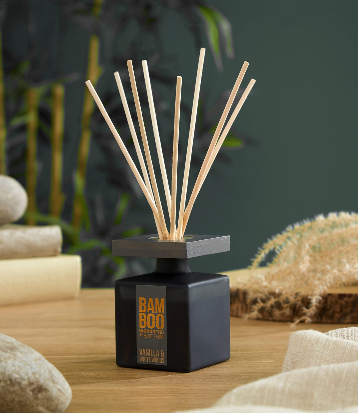 Bamboo Fragrance Diffuser | Vanilla & White Woods