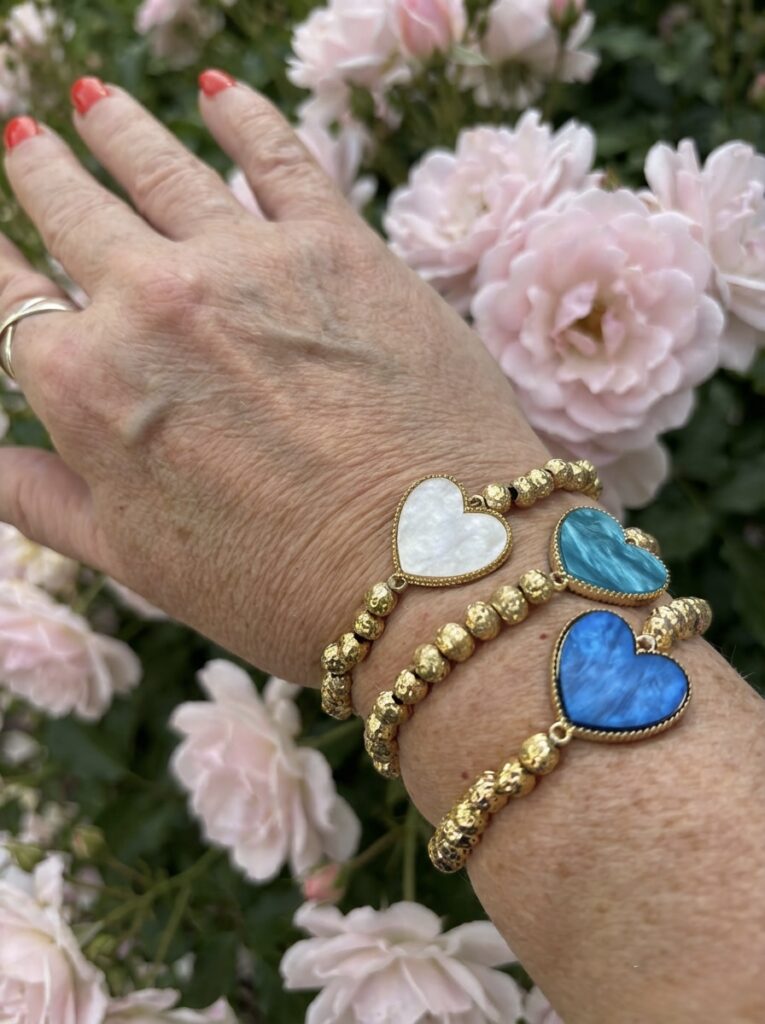 Heart nugget bracelet.