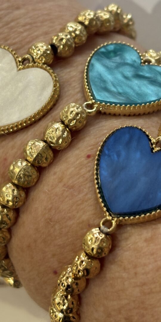 Heart nugget bracelet.
