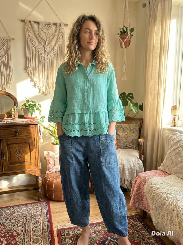 Melanie Linen Top - Various Colours
