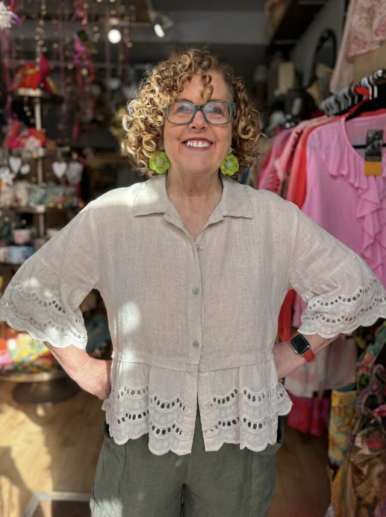 Melanie Linen Top - Various Colours