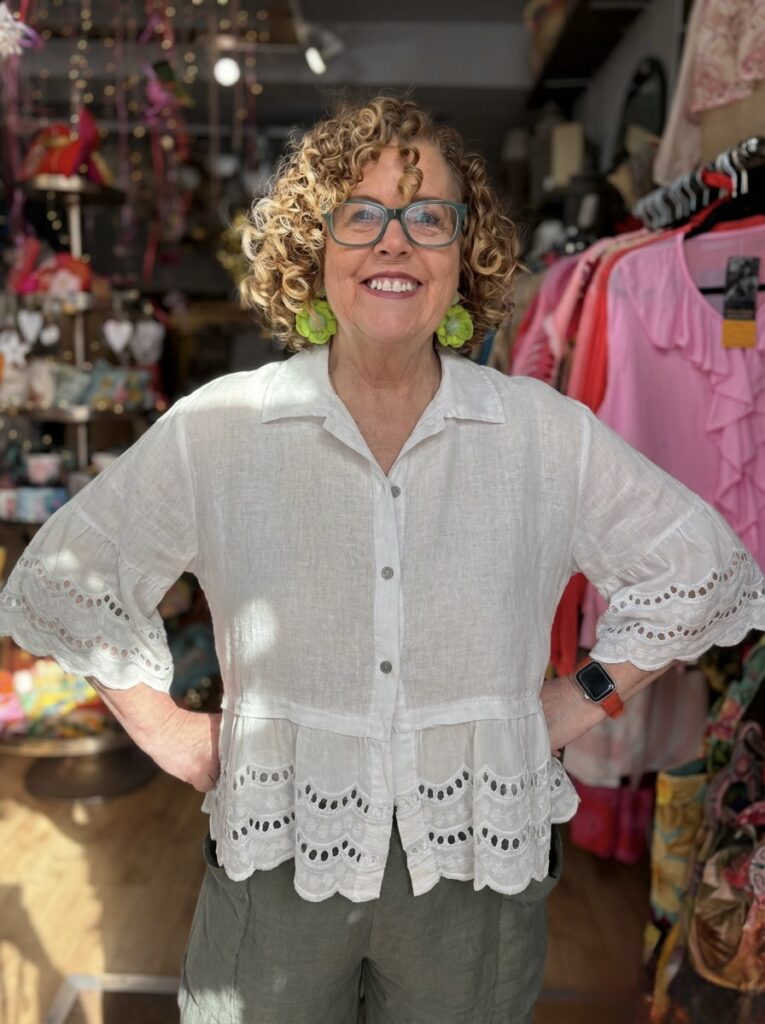 Melanie Linen Top - Various Colours