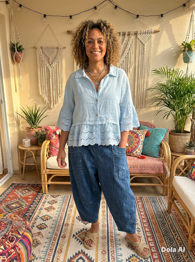 Melanie Linen Top - Various Colours
