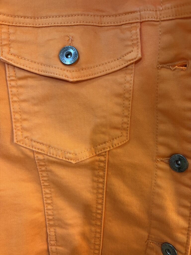 denim jacket Orange