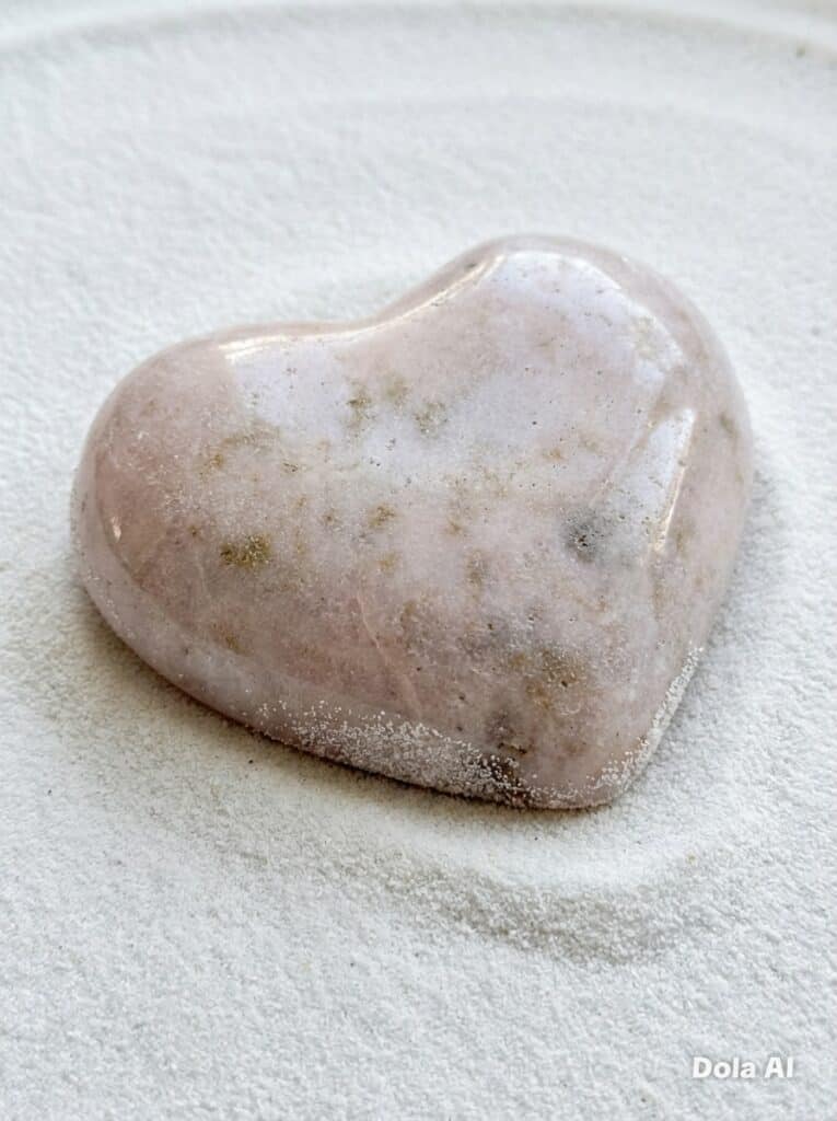 Pink Amethyst Heart.