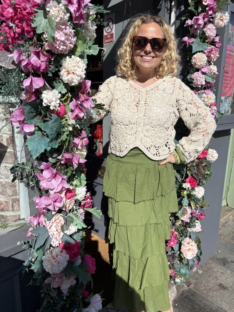 Libby Ruffle Skirt cream