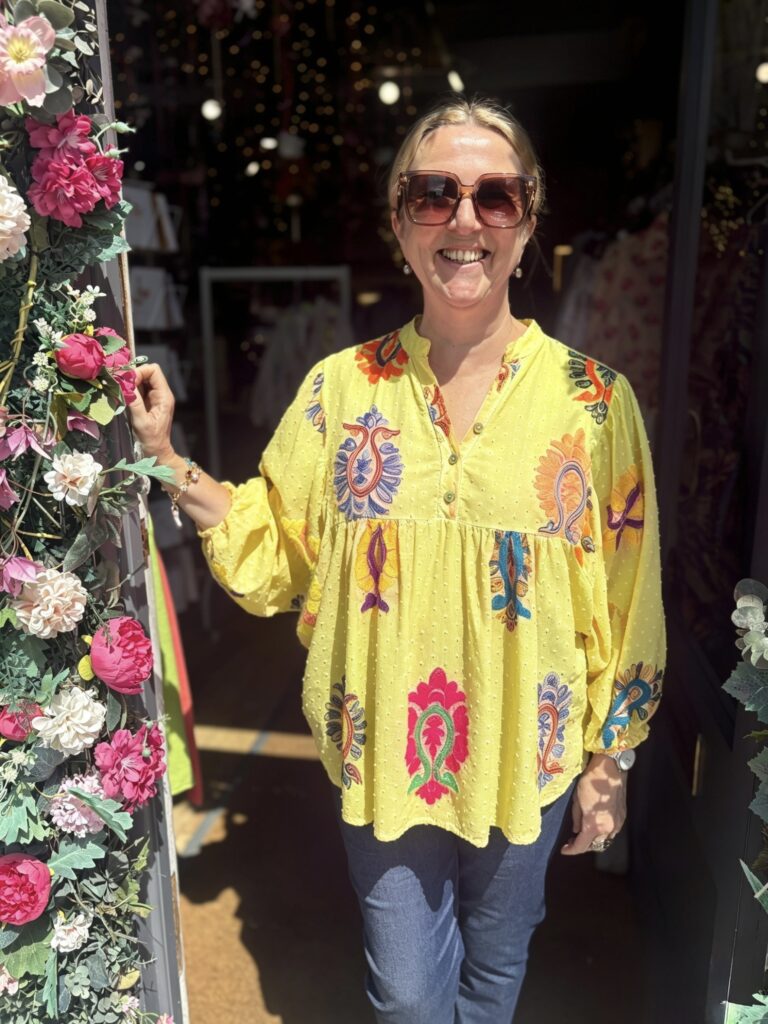 Luna blouse fluro yellow