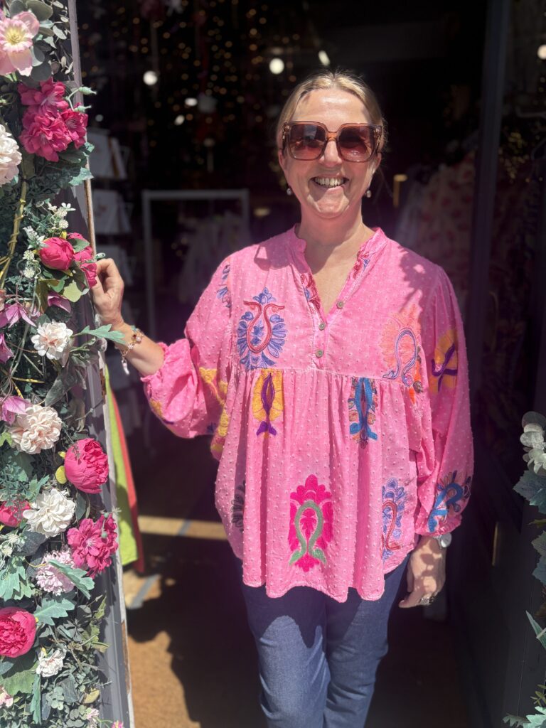 Luna blouse bubblegum