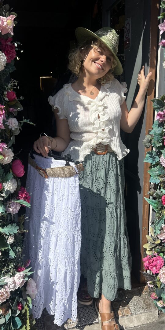Tessa skirt. Broderie Anglaise. Tiered.