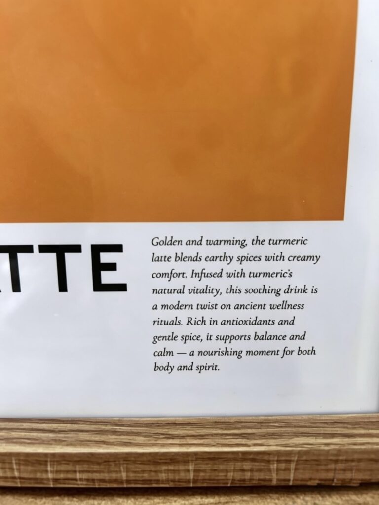 Tumeric latte