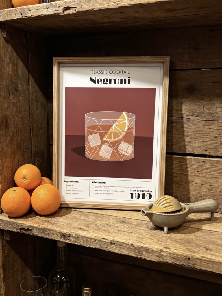 Negroni wall art