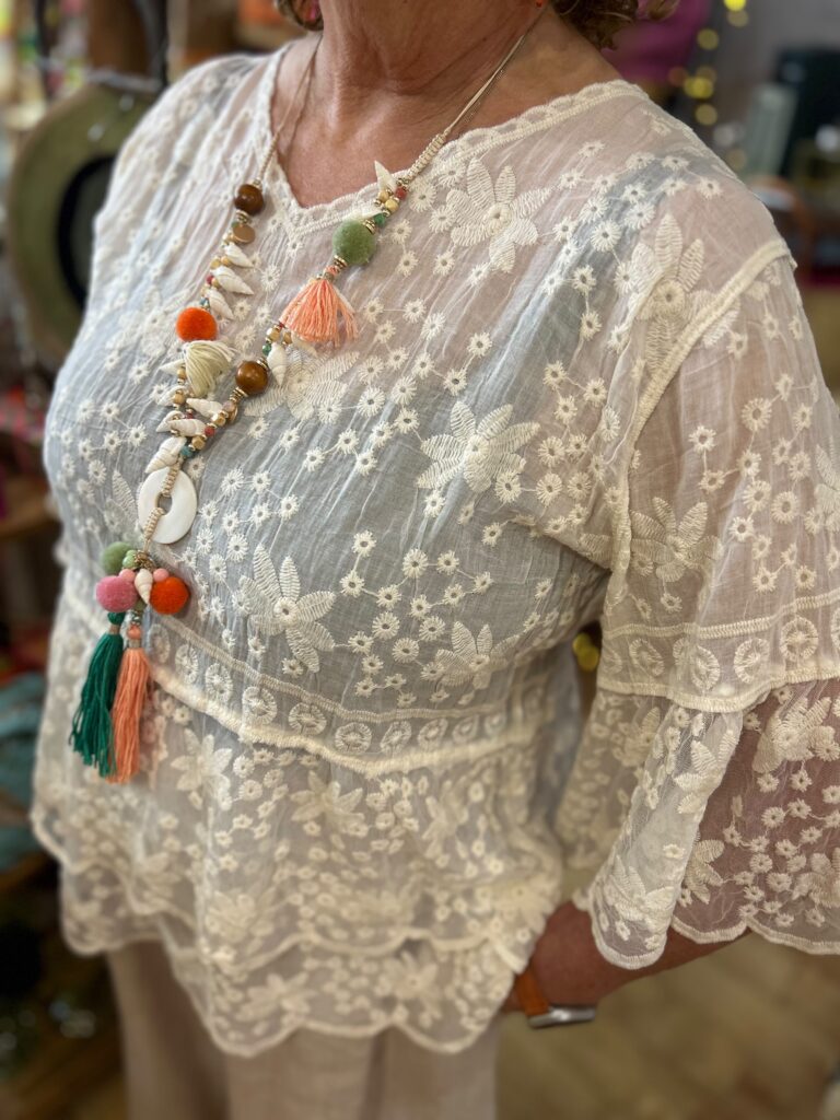 Gardenia blouse Cream