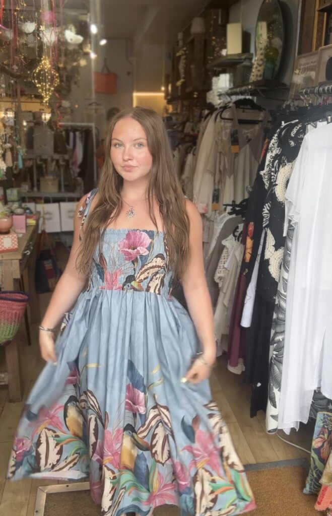 Lulu floral dress in Blue