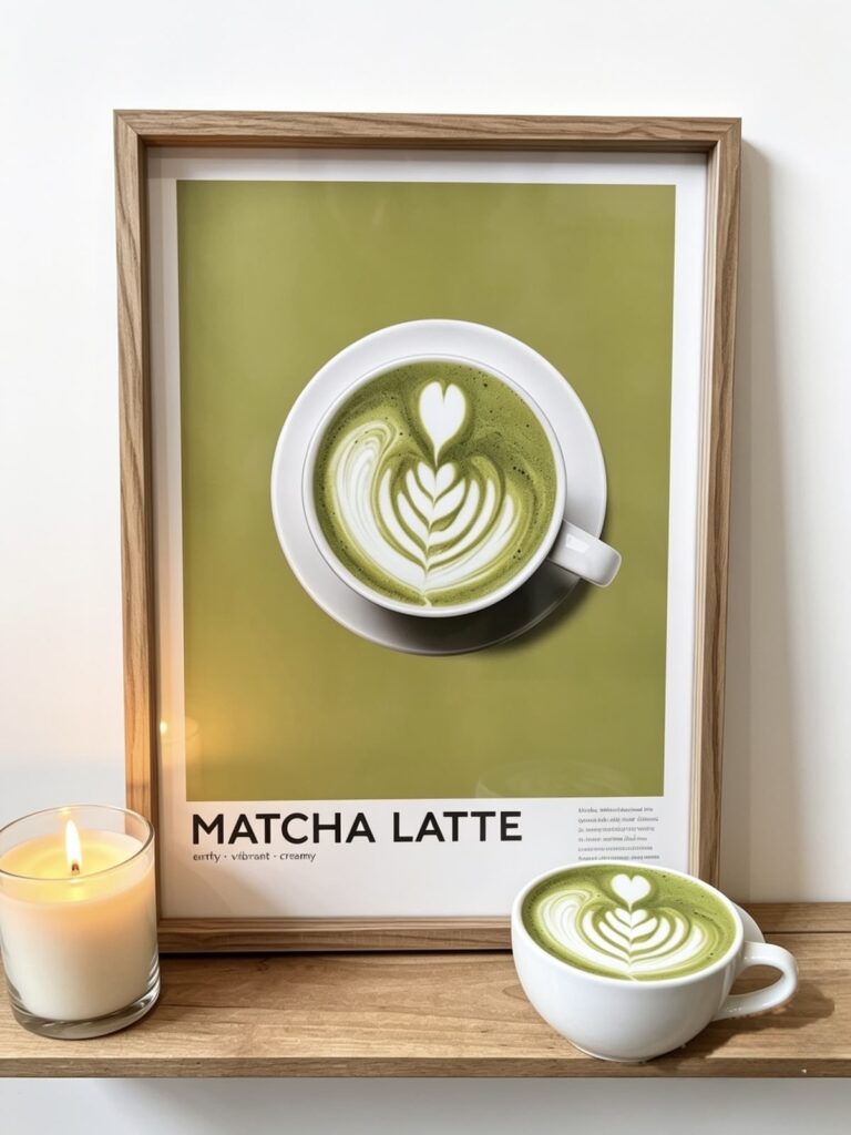 Matcha Coffee wall art