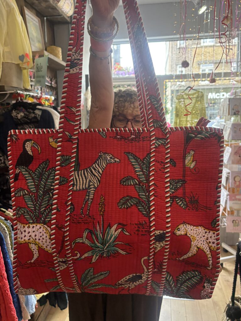 Japonica Quilted bag Red