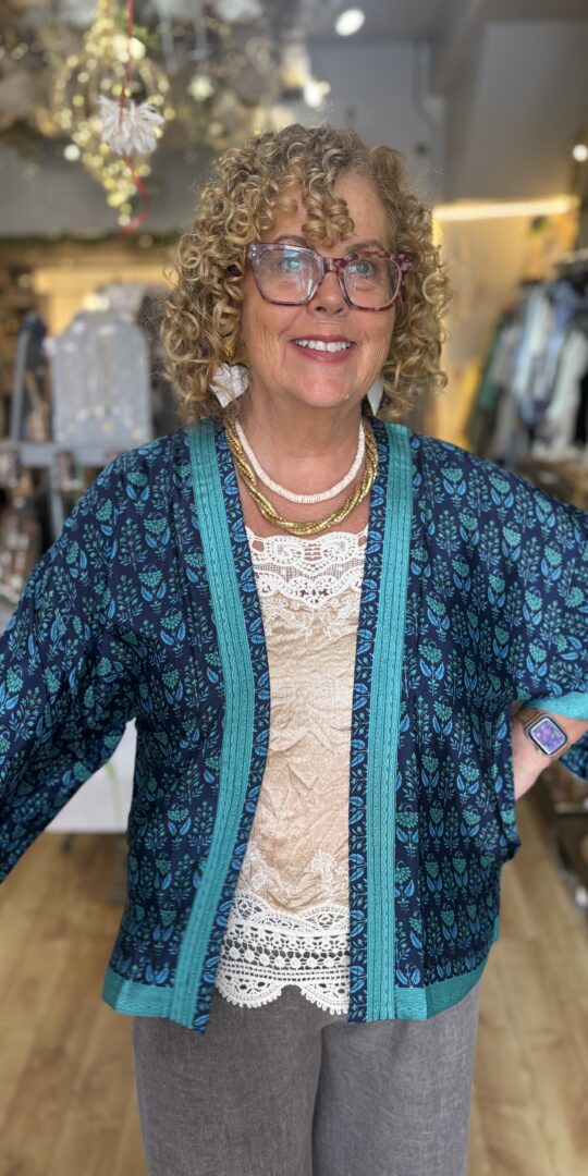 Upcycled sari kimonos in many one of a kind prints