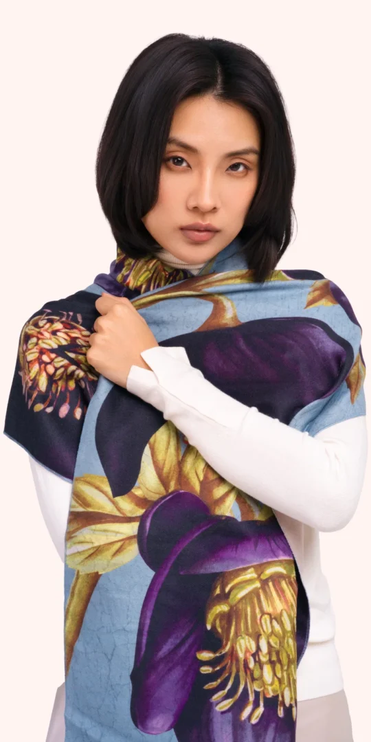 Hellebore Lux Print Scarf by Powder